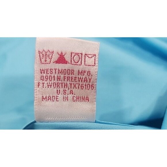 Panhandle Solid Pearlized Snap Turquoise Western Shirt Rodeo Women's Medium - Picture 13 of 13